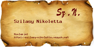 Szilasy Nikoletta névjegykártya